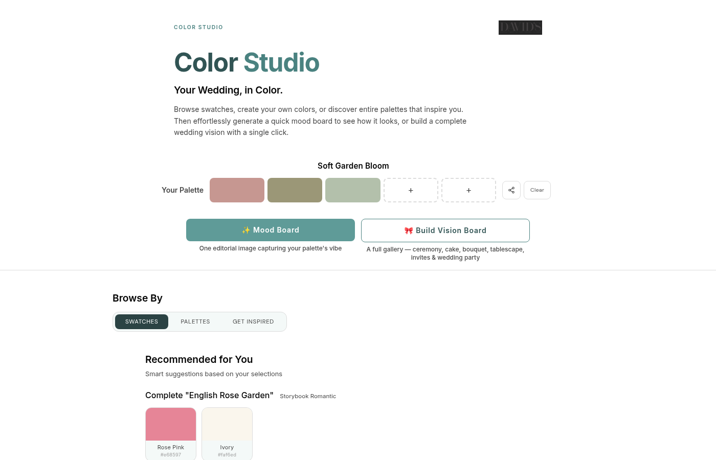 Wedding Color Studio — A Case Study in Shipping AI as Product